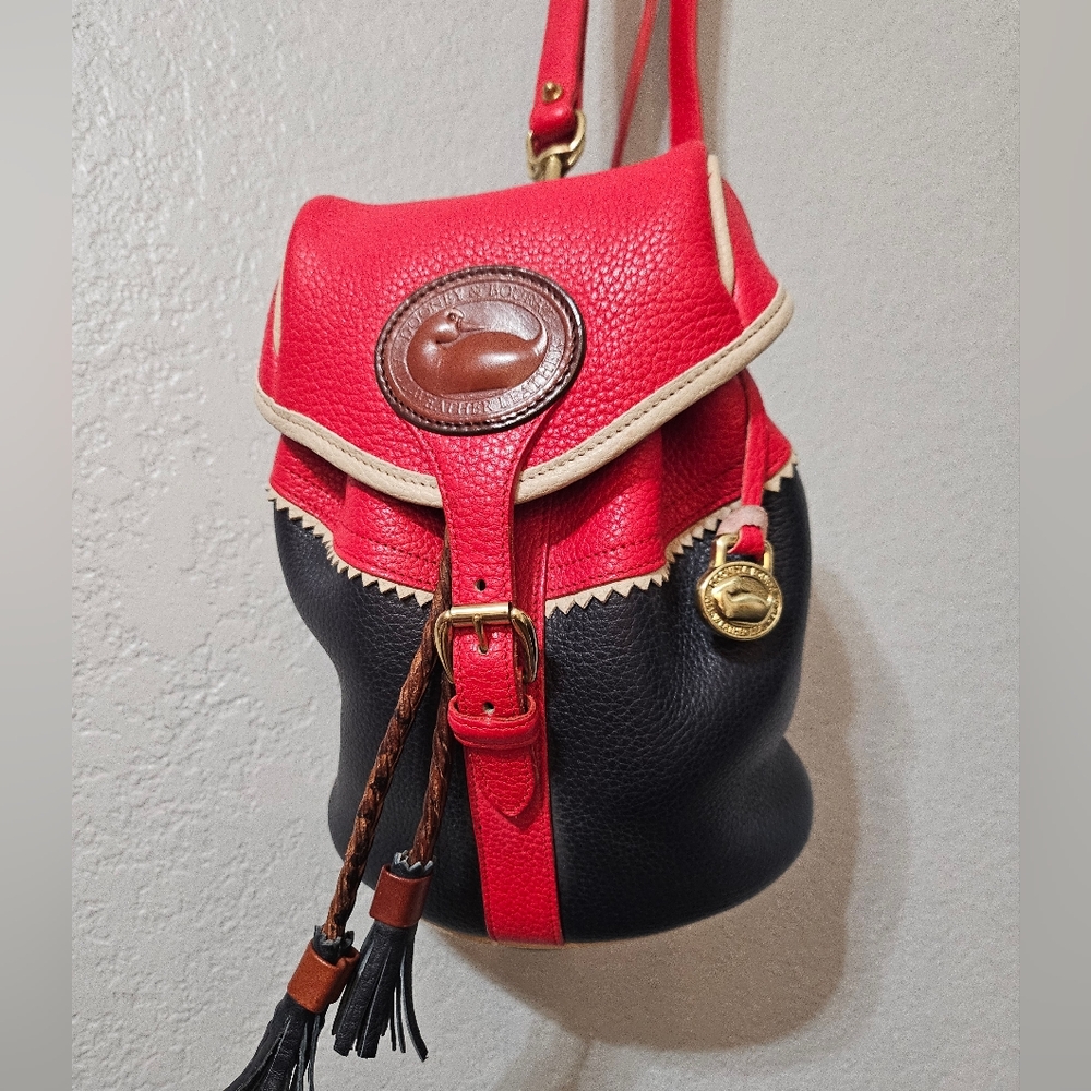 Vintage Dooney & Bourke Teton Small Backpack All-Weather Leather